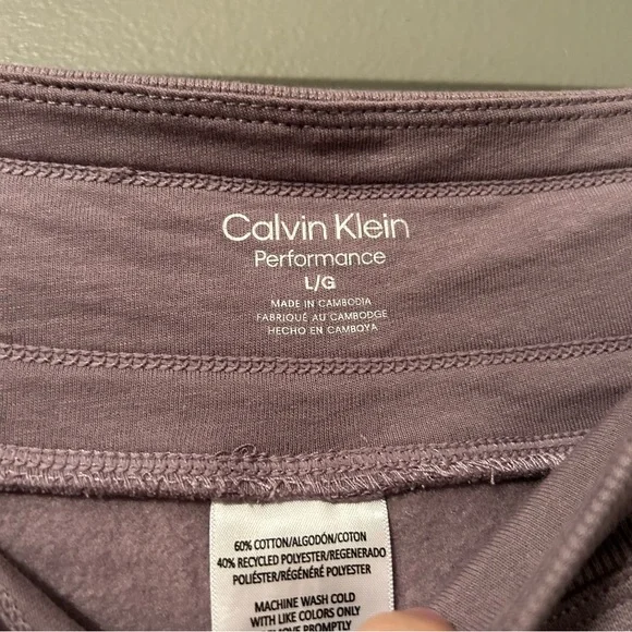 NWT Calvin Klein Performance Sz Large Dark Mauve Wide Leg Sweatpants! - Picture 7 of 15